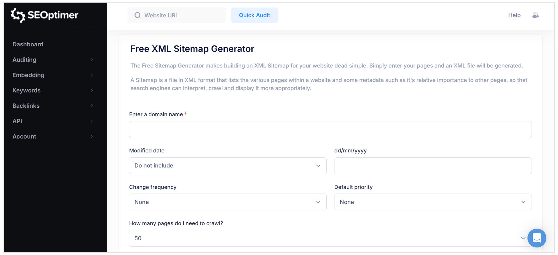 Generador de mapas del sitio